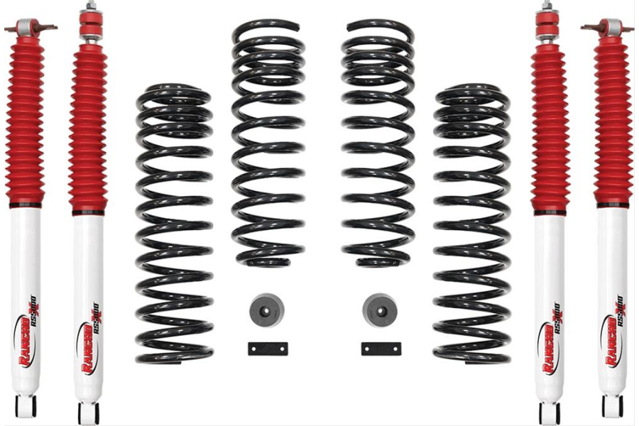 Rancho 2in Sport Lift Suspension System w/RS5000X Shocks JK 4dr