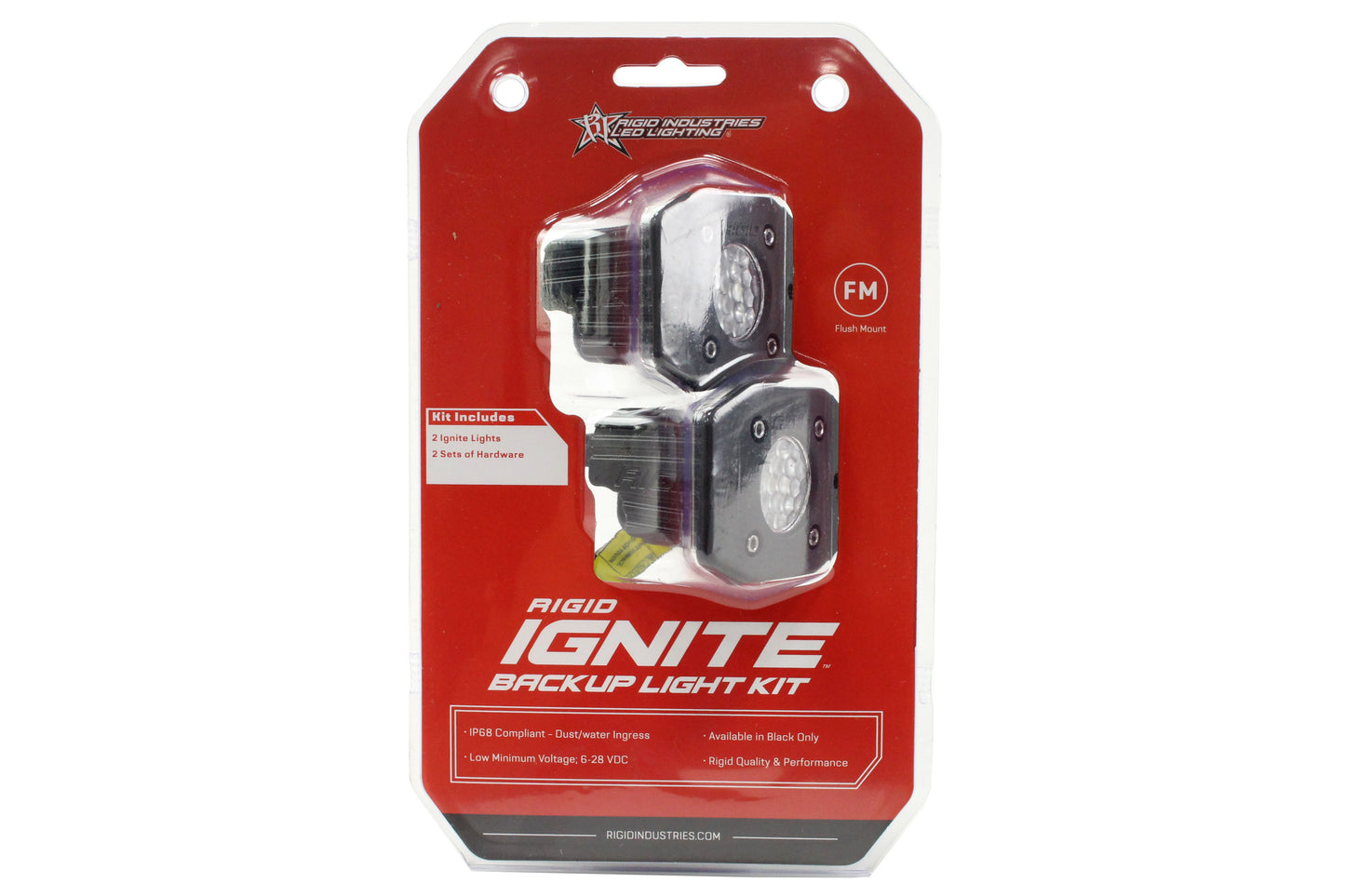 Rigid Industries Ignite Flood Diffused Backup Light Kit - Flush Mount
