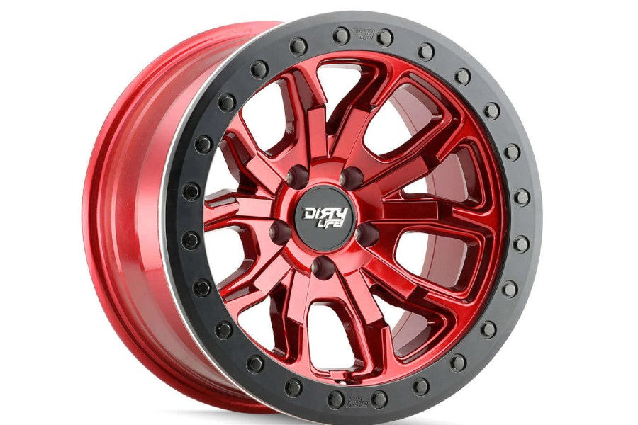 Dirty Life DT-1 9303 Series Crimson Wheel 17x9 5x5 12mm Offset Candy Red