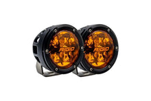 Rigid Industries 360-Series 4in Spot w/Amber PRO Lens - Pair