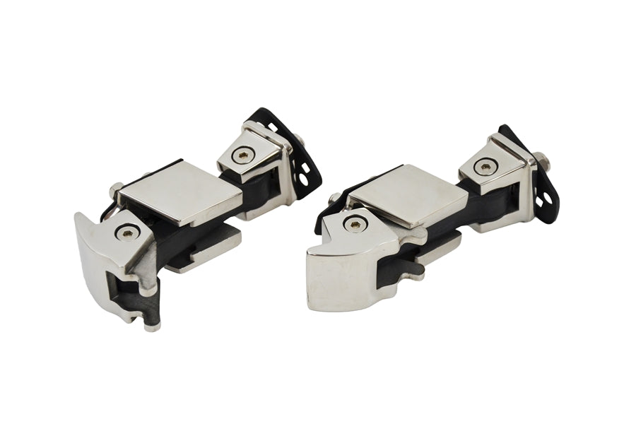 Kentrol Hood Catch, Pair - Polished Silver