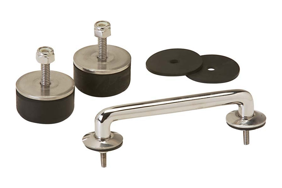 Kentrol Windshield Tie Down Kit - Polished Silver