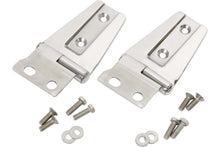 Kentrol Hood Hinge Set - Polished Silver