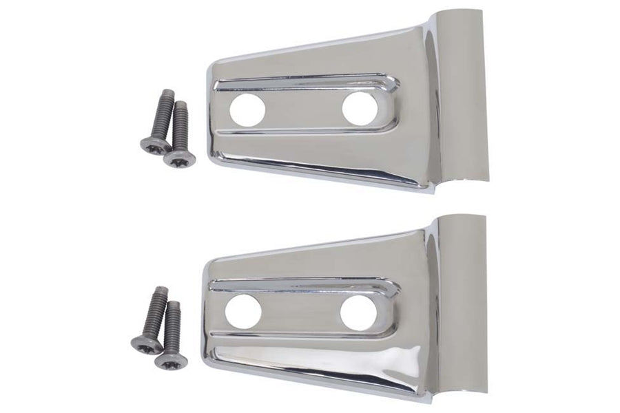 Kentrol Hood Hinge Overlays, Pair - Polished Silver