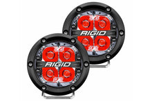 Rigid Industries 360 Series 4in LED Off-Road Lights - Spot w/Red Backlight