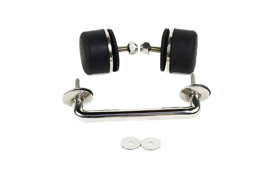 Kentrol Windshield Tie Down Kit - Polished Silver