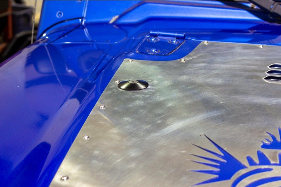 Kentrol Hood Bumper Deletes - Polished Stainless Steel