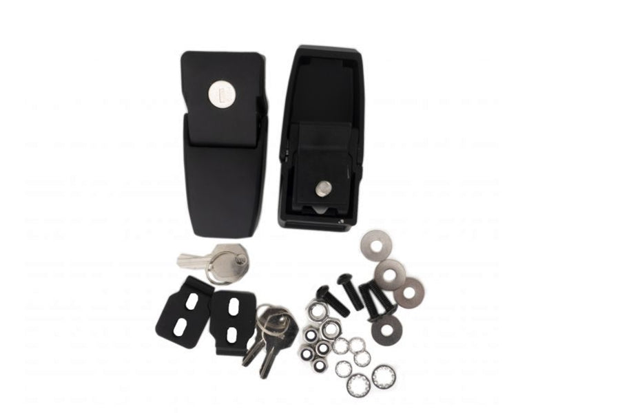 Rampage Locking Hood Latch Kit, Black