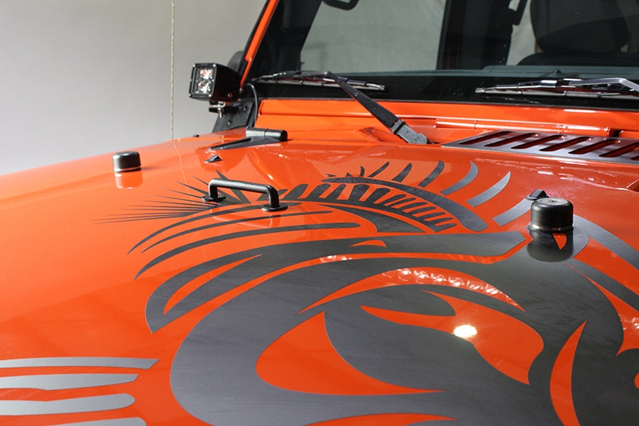 Kentrol Hood Bumpers - Polished Silver