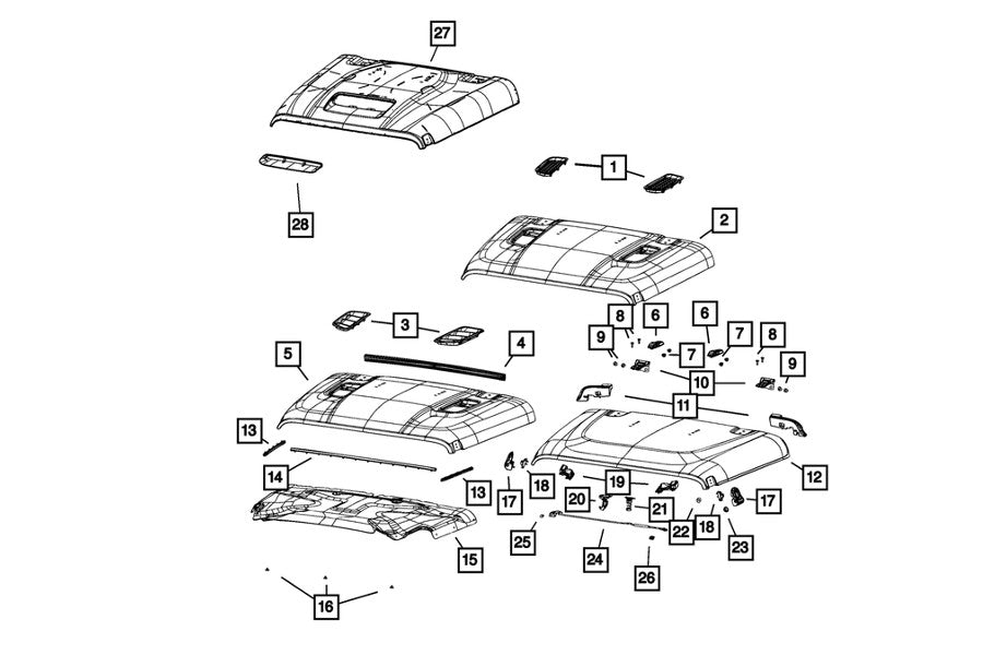 Mopar Hood Latch Catch Bracket