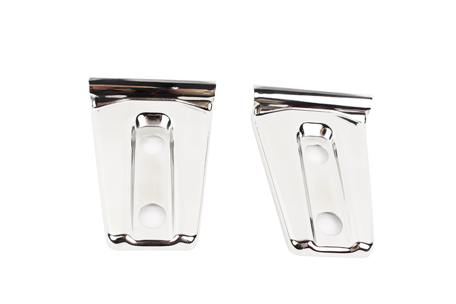 Kentrol Hood Hinge Overlays, Pair - Polished Silver