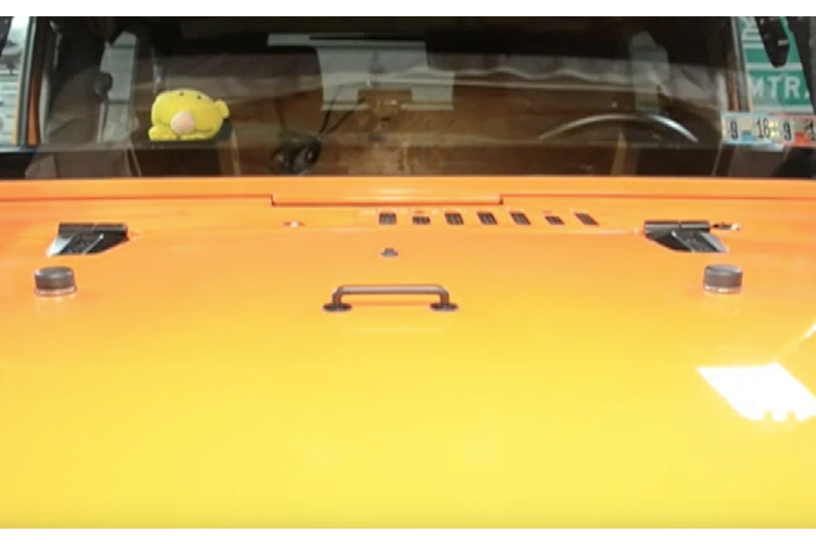 Kentrol Hood Hinge Set Pair - Powdercoat Black