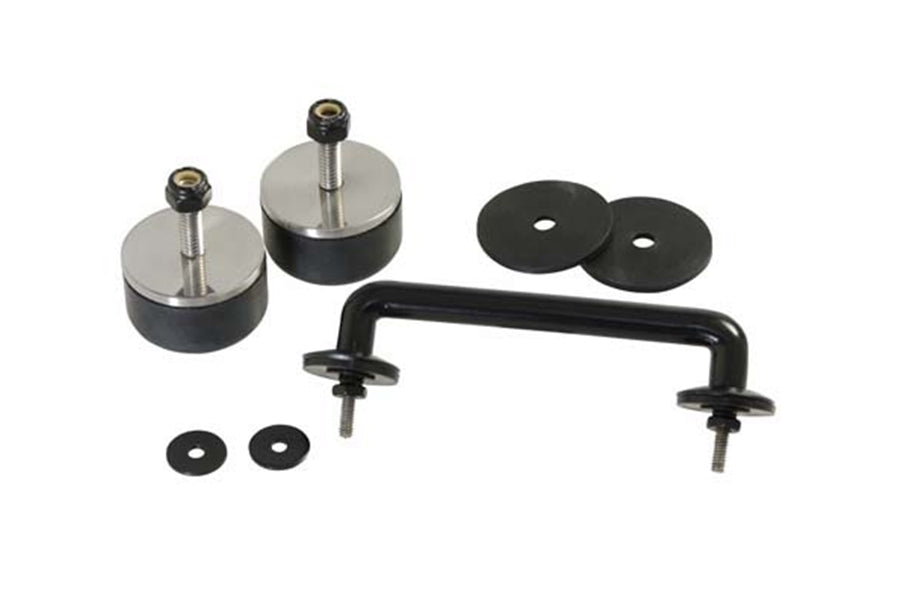 Kentrol Windshield Tie Down Kit - Powdercoat Black