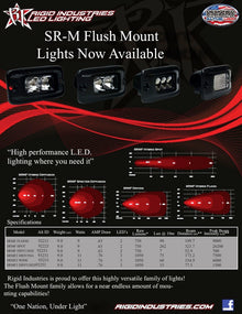 Rigid Industries SR-M Series Pro Flood Flush Mount