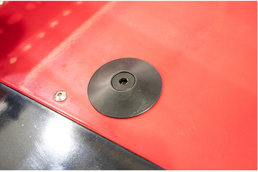 Kentrol Hood Bumper Deletes - Black Powdercoat