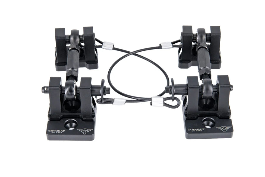 Combat Off Road Billet Aluminum Hood Latch Set - Black Out Series
