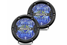Rigid Industries 360 SERIES 4in LED OFF-ROAD Lights - Driving w/Blue Backlight