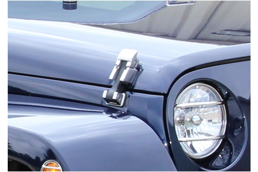 Kentrol Hood Catch, Pair - Polished Silver