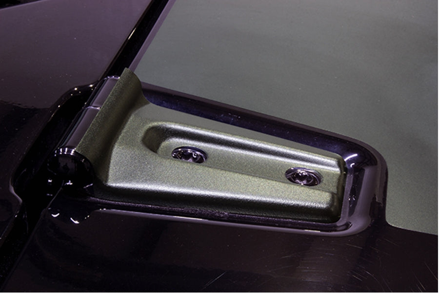 Kentrol Hood Hinge Overlays, Pair - Textured Black